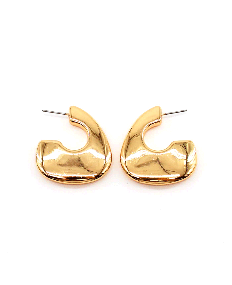 Polished Hallow Hoop Earring