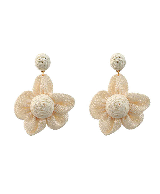 Raffia Flower Earring