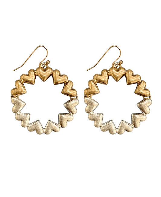 Heart Wreath Earring