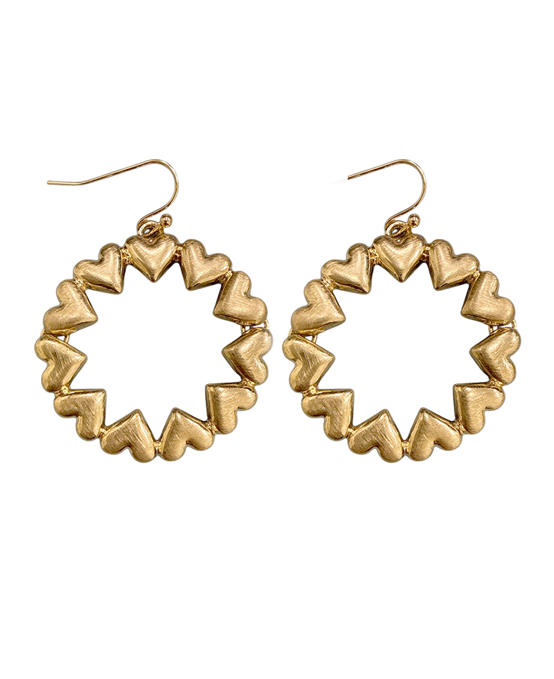 Heart Wreath Earring