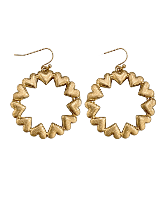 Heart Wreath Earring