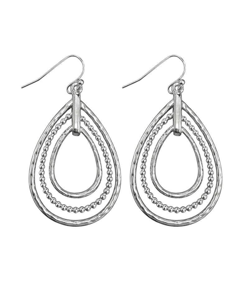 Triple Teardrop Earring