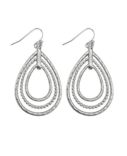 Triple Teardrop Earring