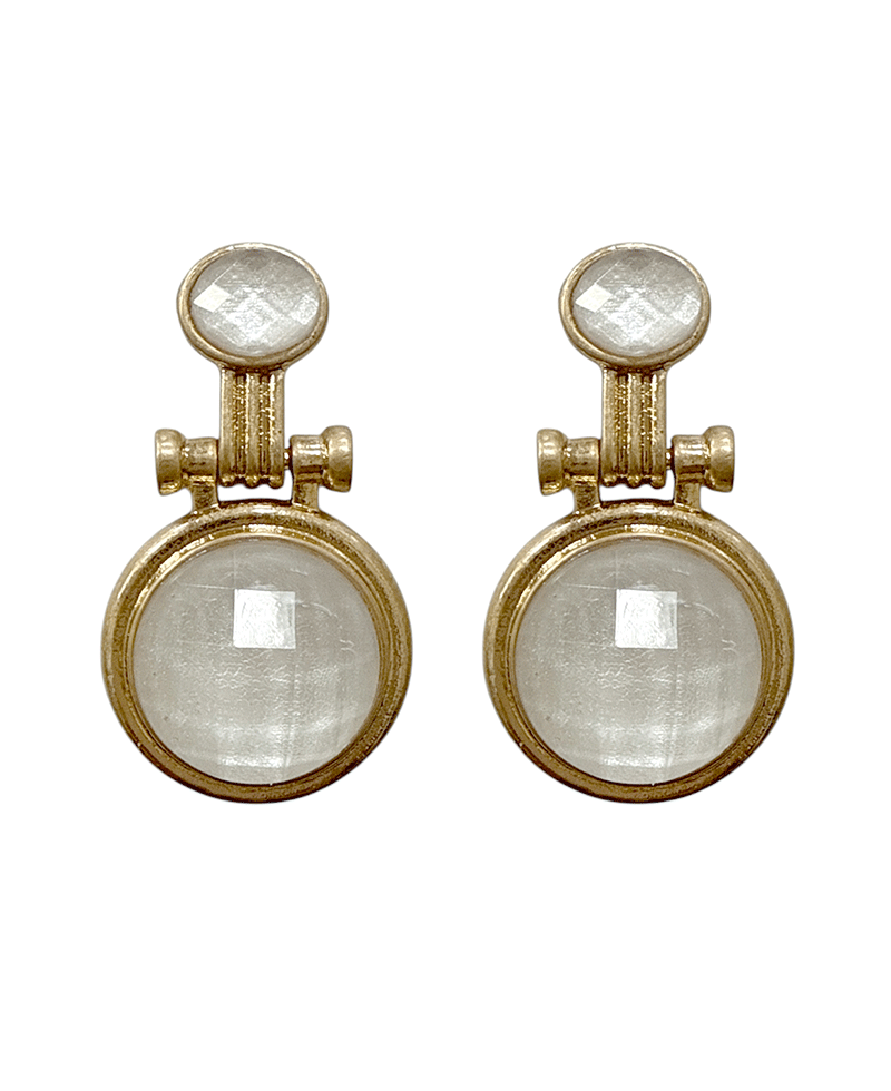 Vintage Style Drop Post Earring