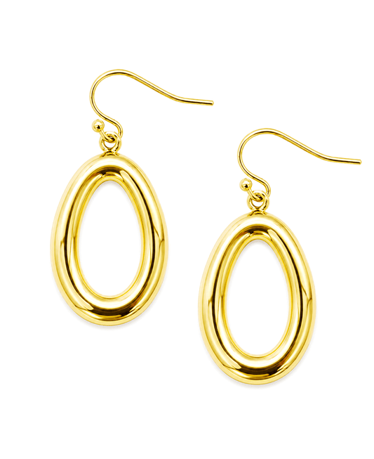 Open Oval Drop Earring
