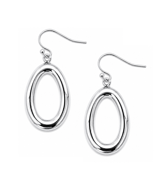 Open Oval Drop Earring