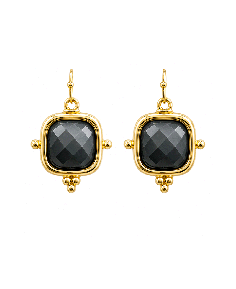 Cushion Cut Stone Drop Earring