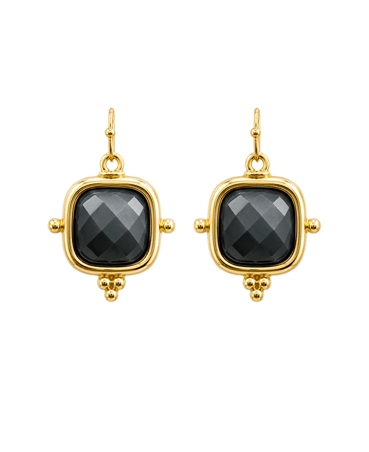Cushion Cut Stone Drop Earring