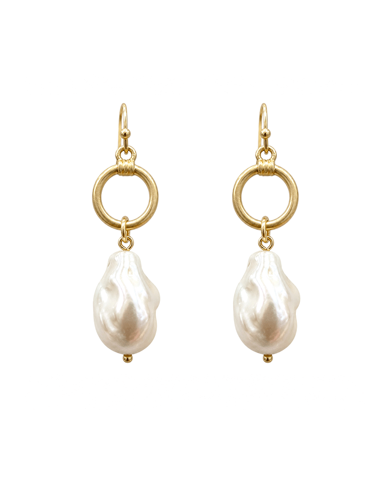 Baroque Pearl Dangle Earring