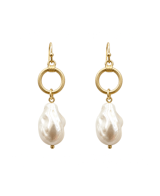 Baroque Pearl Dangle Earring