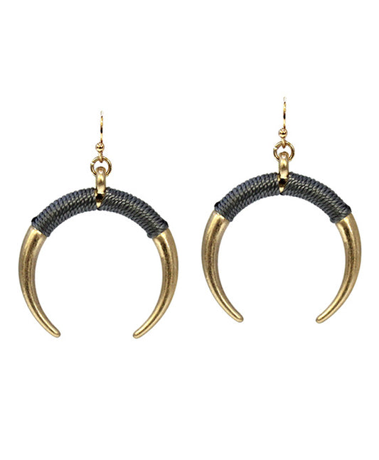 Metal Horn Earring