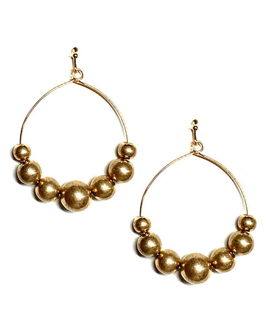 Metal Ball Earring