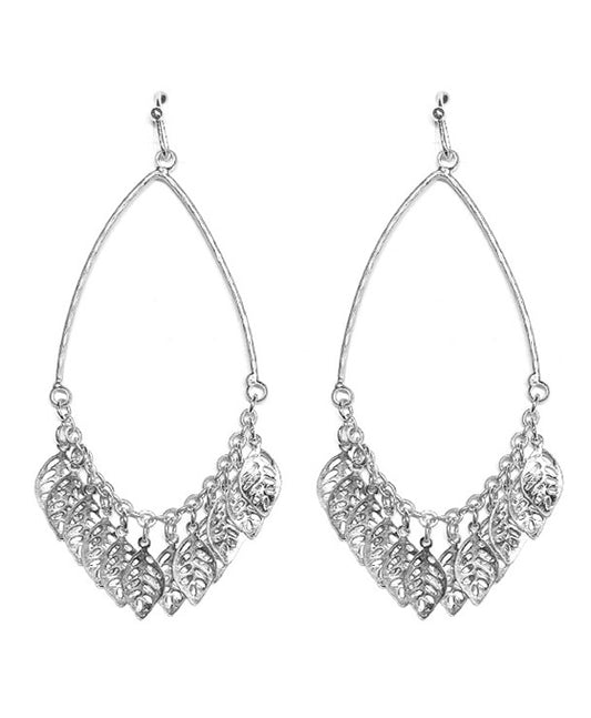 Dangle Leaf Metal Earring