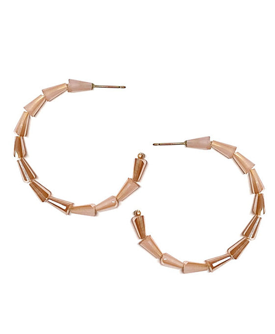 Beaded Hoop Earring