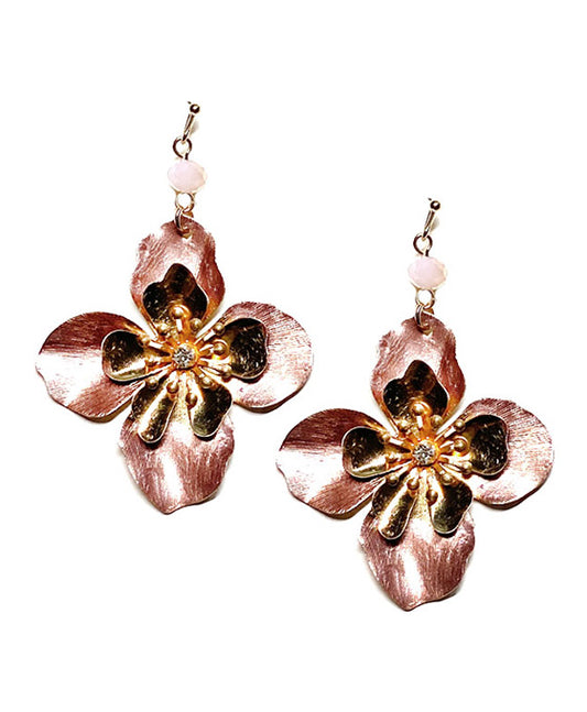 Metal Flower Earring