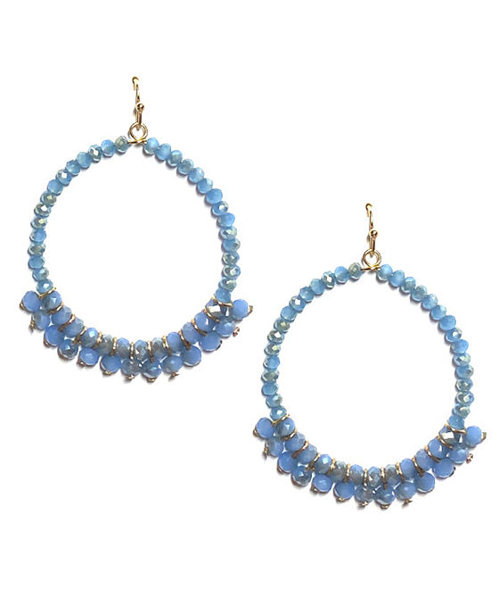 Beaded Round Earring