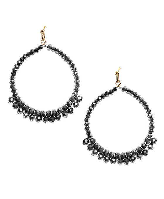 Beaded Round Earring