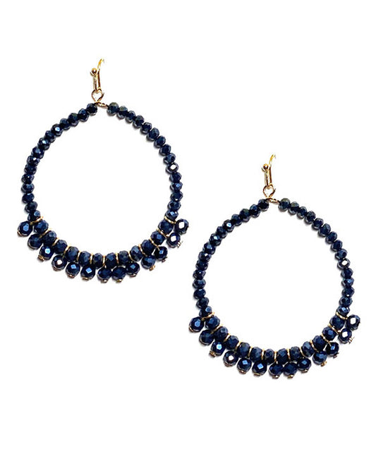 Beaded Round Earring