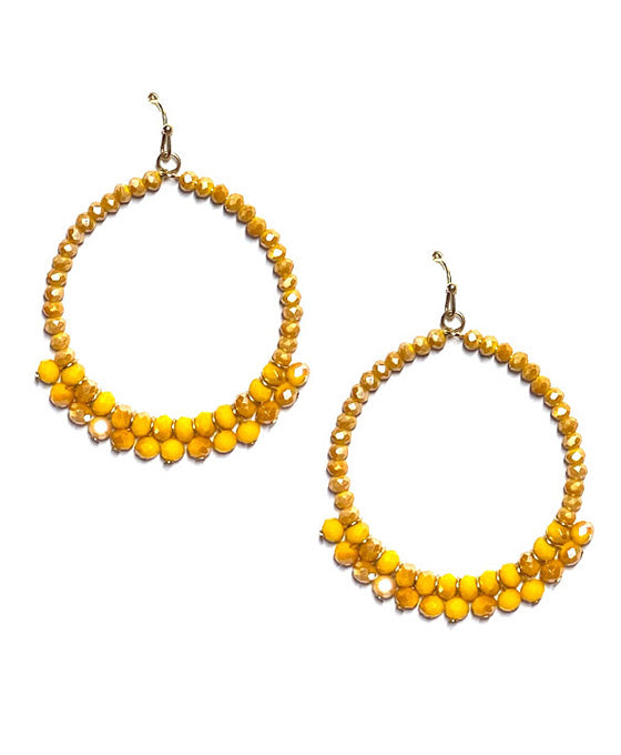 Beaded Round Earring
