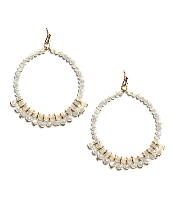 Beaded Round Earring