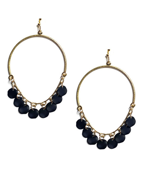 Metal Dangle Wire Earring