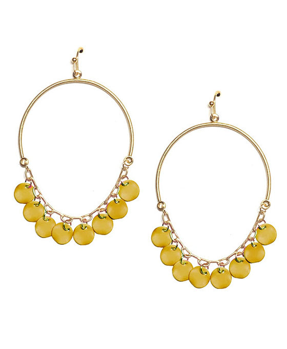 Metal Dangle Wire Earring