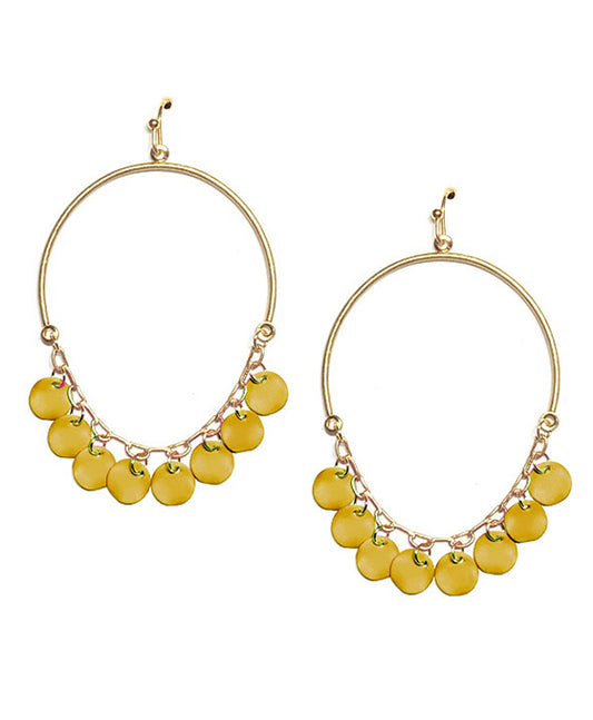 Metal Dangle Wire Earring