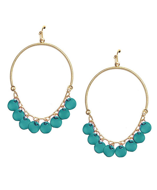 Metal Dangle Wire Earring
