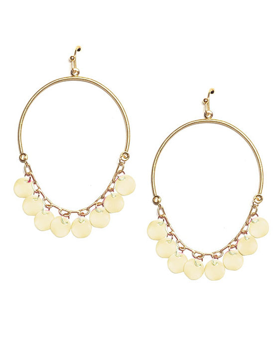 Metal Dangle Wire Earring
