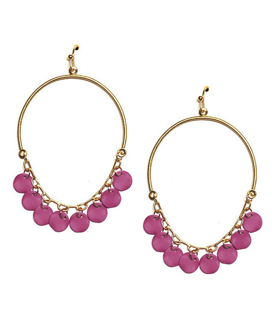 Metal Dangle Wire Earring