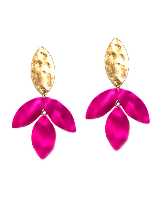 Flower Shape Metal Post Earring