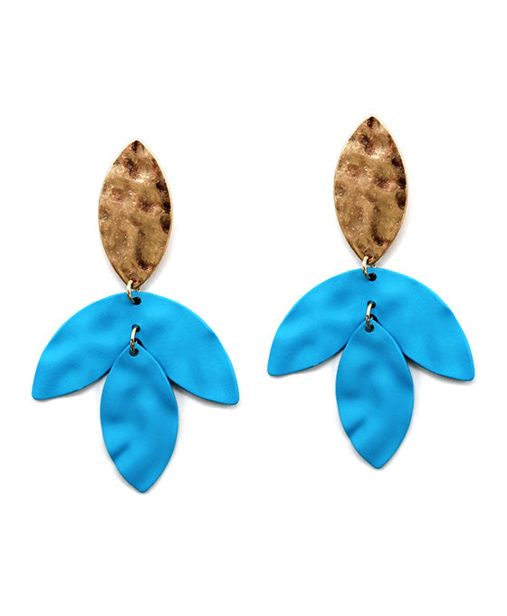 Flower Shape Metal Post Earring