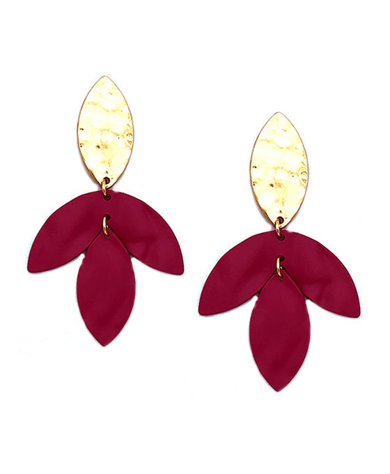 Flower Shape Metal Post Earring