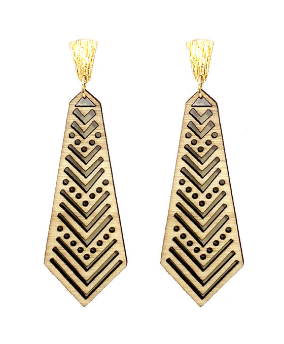 Geo Shape Post Earring