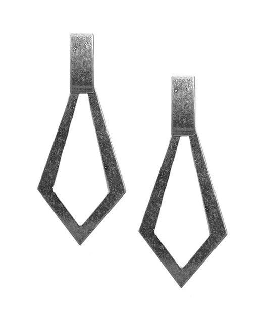 Geo Shape Metal Post Earring