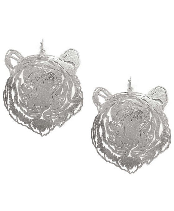 Tiger Face Earring