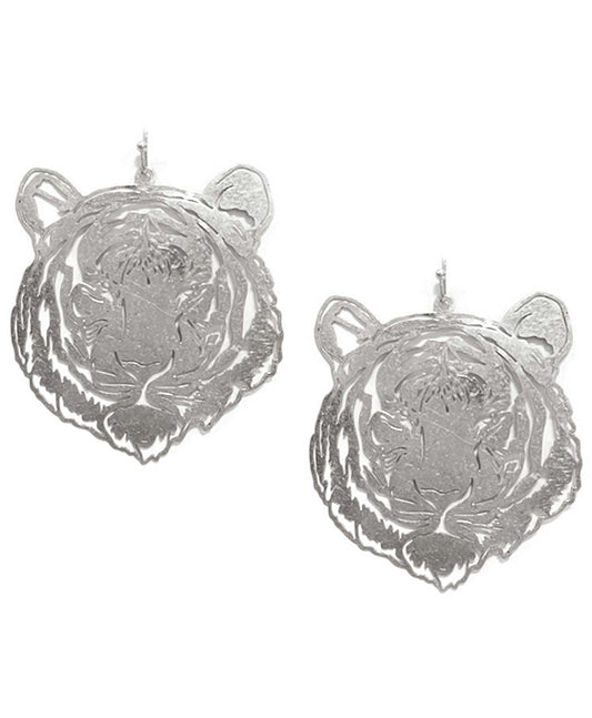 Tiger Face Earring
