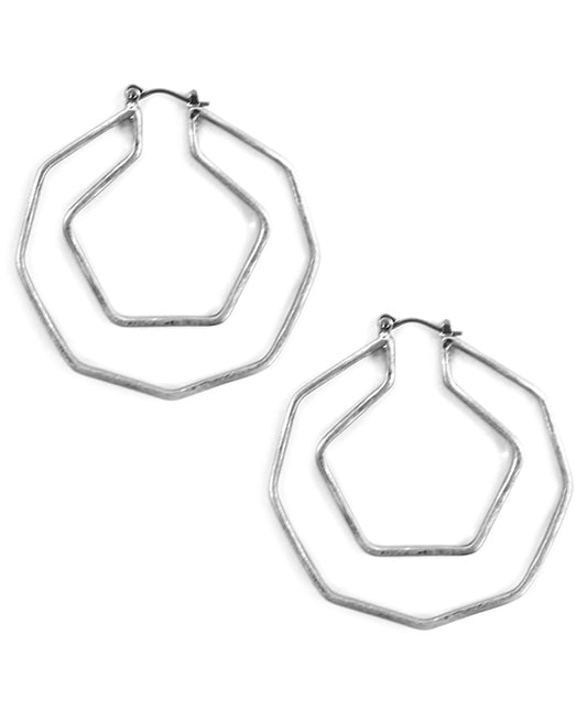 Geo Shape Wire Earring