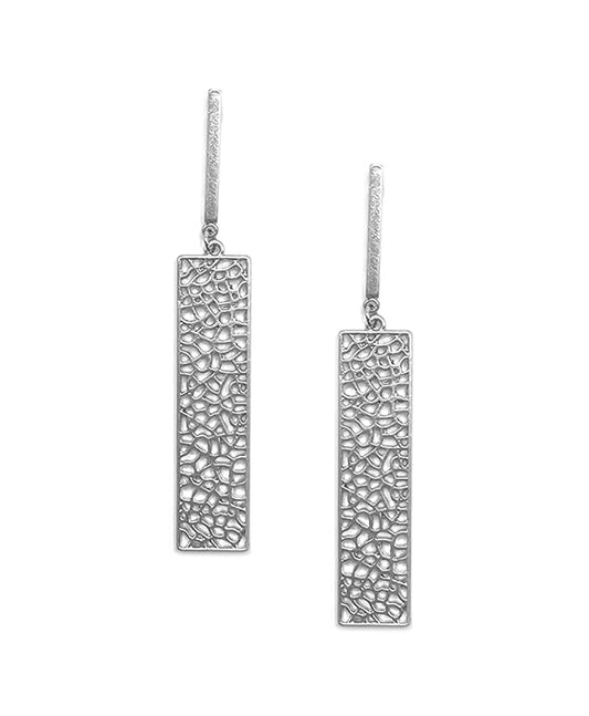 Rectangle w/ Shape Post Earring