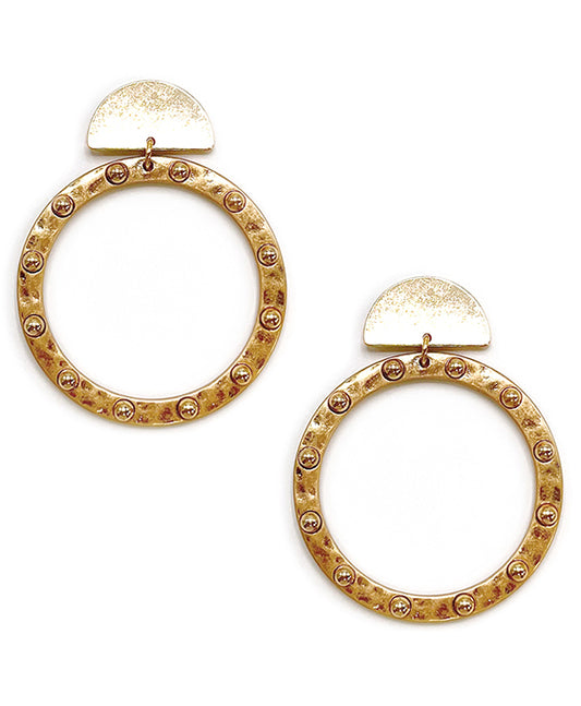 Round Metal Earring