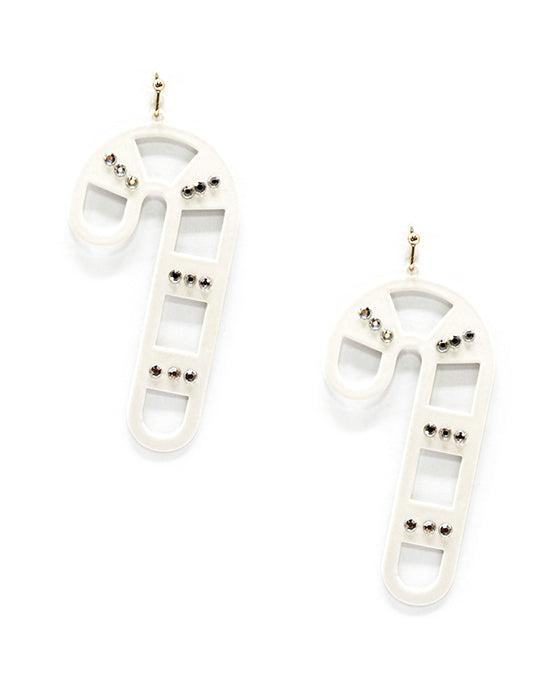 Christmas Candy Cane Earring