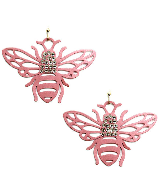 Bee w/ Rhinestone Earring