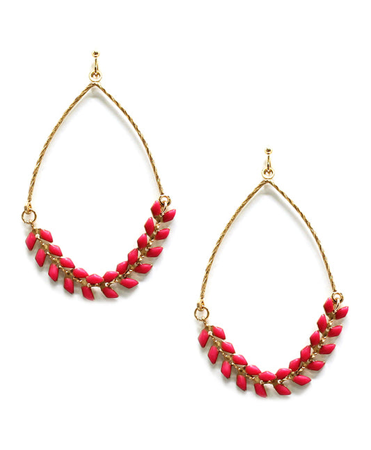 Twisted Wire w/ Beads Earring