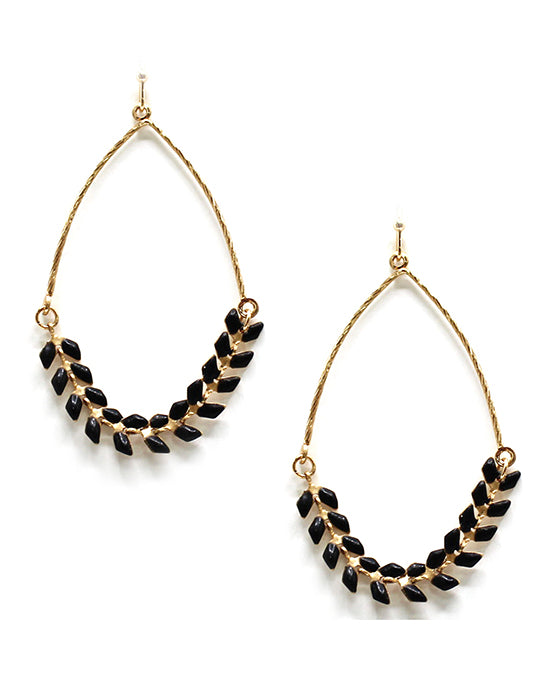 Twisted Wire w/ Beads Earring