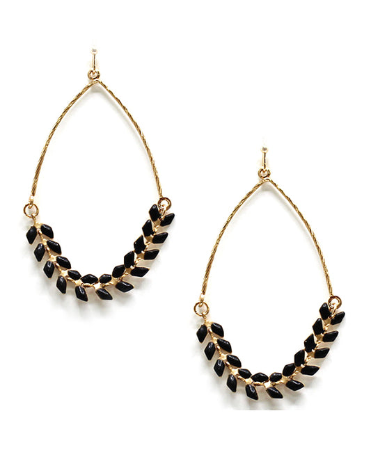 Twisted Wire w/ Beads Earring