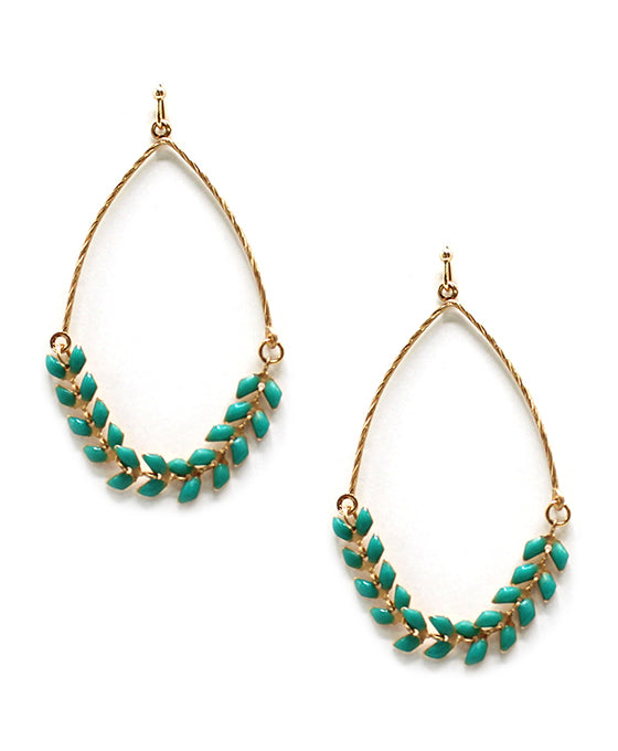 Twisted Wire w/ Beads Earring