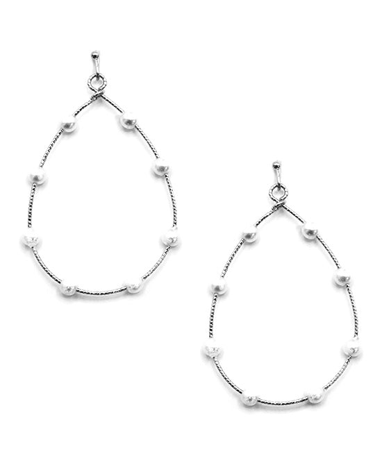 Wire w/ Pearl Teardrop Earring