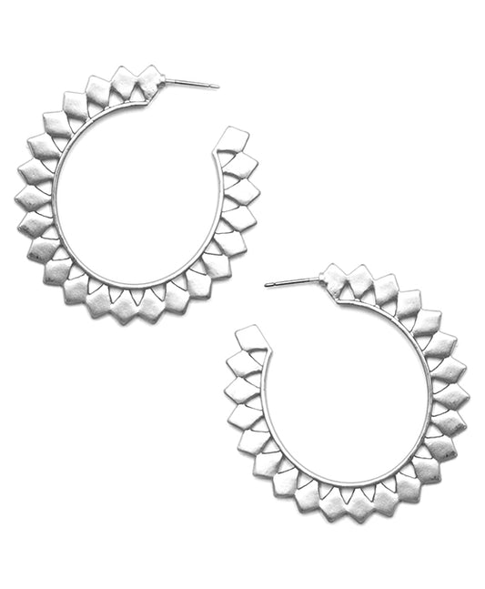 Metal Round Hoop Earring