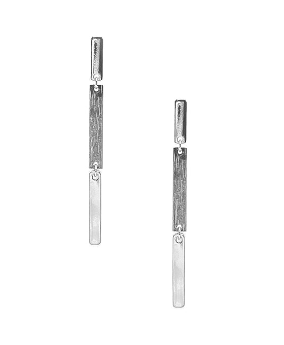 Metal Bar Linked Earring