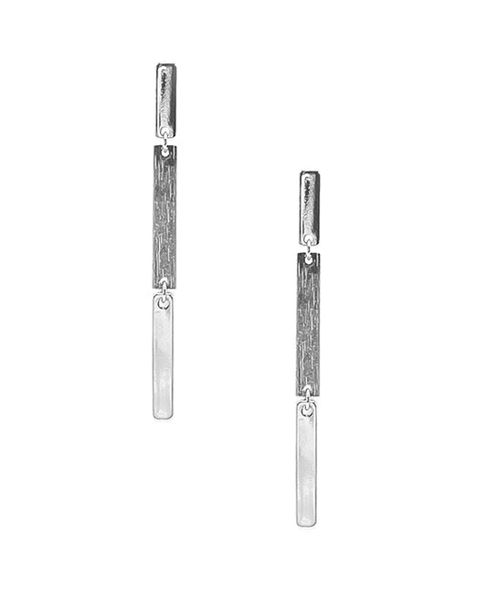 Metal Bar Linked Earring